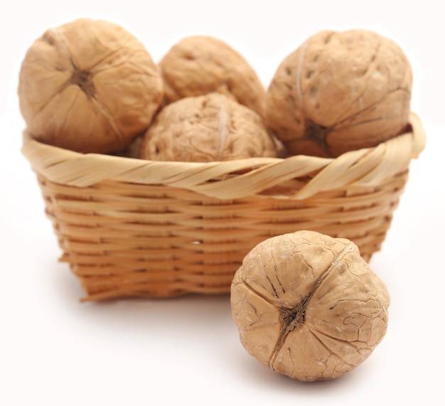 Walnut isolated over white background