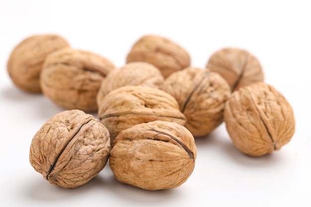 Walnut isolated on a white surface