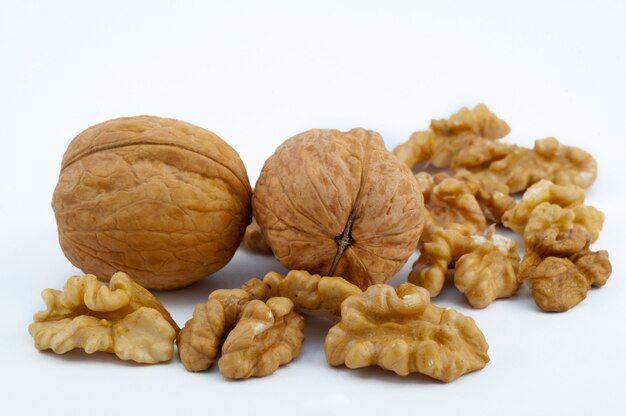 Walnut isolated on the white