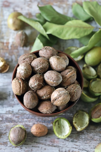 Walnuts in a bowl.