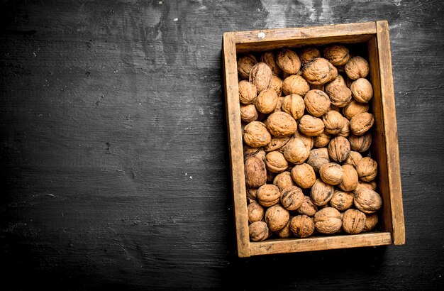 Walnuts in the box