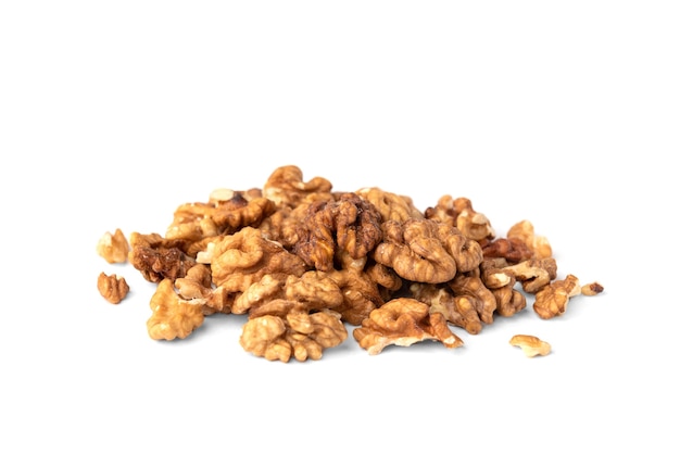 Walnuts isolated on a white background