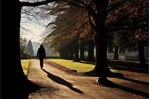 Wandelend door de zon