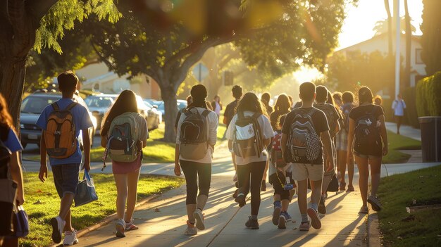 Wandelend tijdens de schoolvakantie