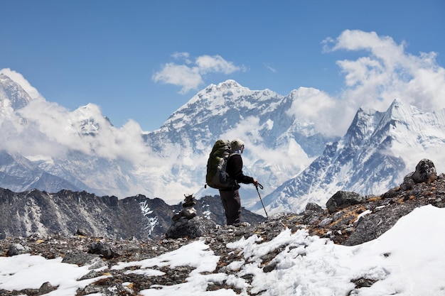 Wandeling in de Himalaya