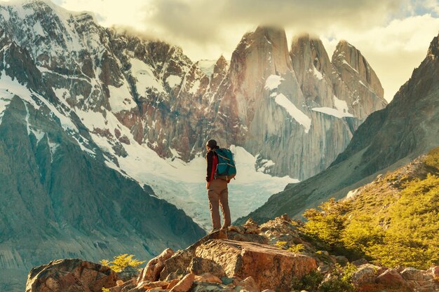 Wandeling in patagonië