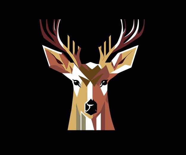 鹿アートを満喫するワンダー