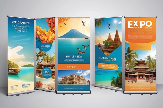 Foto wanderlust dreams travel expo poster banner