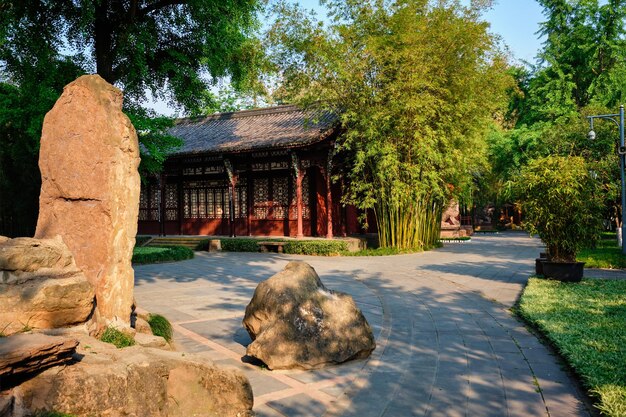 Wangjiang Pavilion in Wangjianglou park Chengdu Sichuan China