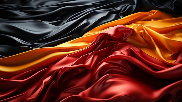 Wapperende vlag van Duitsland Close-up weergave