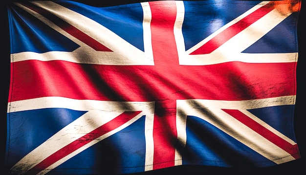 Wapperende vlag van generatieve AI in het Verenigd Koninkrijk