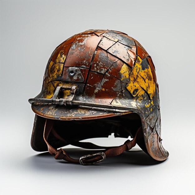 Photo war helmet isolated