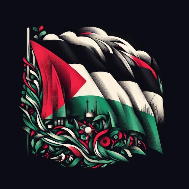 Photo the war between israel and palestine israel flag davids star symbol war bombing israeli palestine