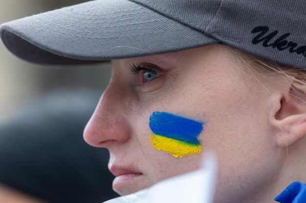 War in Ukraine Rally on Independence Square in Kyiv