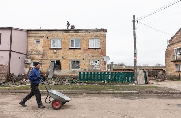 War in Ukraine Yahidne village Chernihiv region