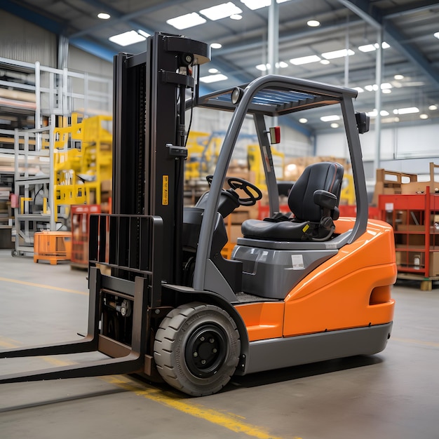 Photo warehouse electric forklift