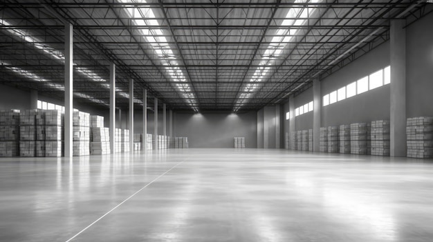 Warehouse or industry building interior