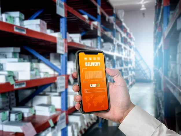 warehouse management innovative software in computer for real time monitoring