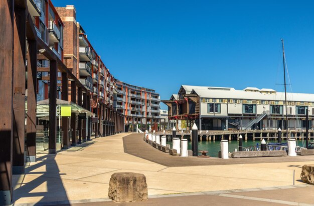 Photo warehouse offices on the waterfront of dawes point in sydney australia