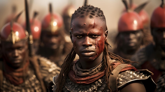 Photo warlords is an african film with a sword and many warriors