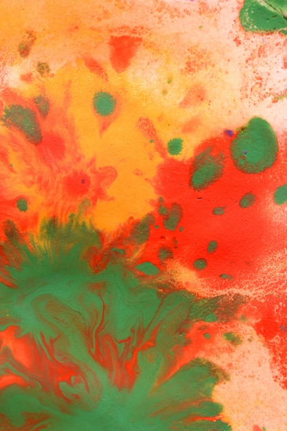 Warm abstract background red, yellow, orange ink spot