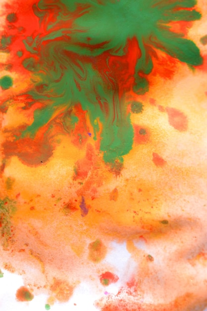 Warm abstract background red yellow orange ink spot