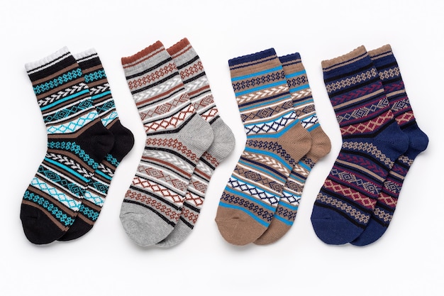 Warm, cozy socks with an ornament