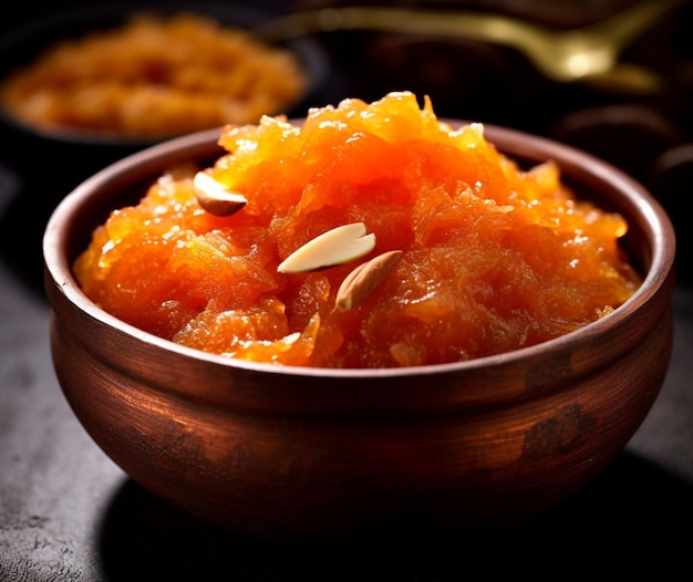 Warm and fragrant gajar halwa