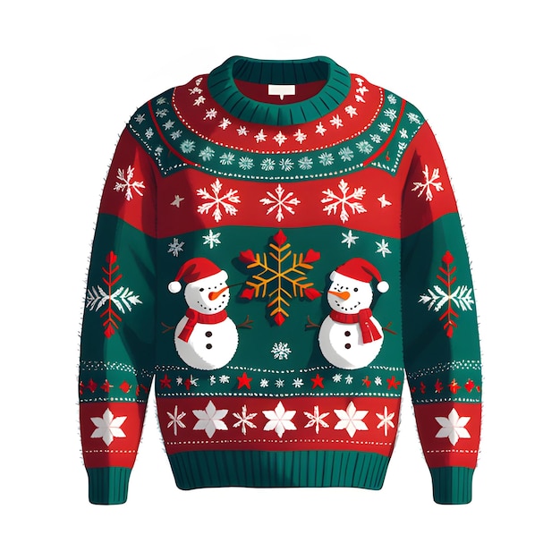 Photo a warm and fuzzy christmas sweater