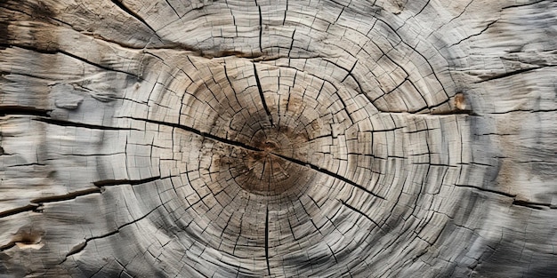 Warm gray cut wood texture Detailed black and white texture of a felled tree trunk or stump Rough organic tree rings with close up of end grain