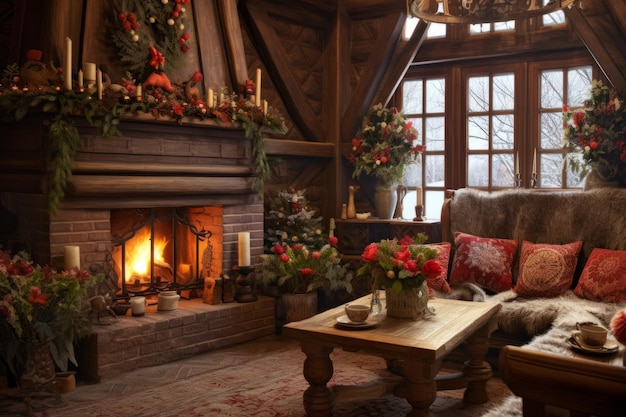 Warm holiday atmosphere