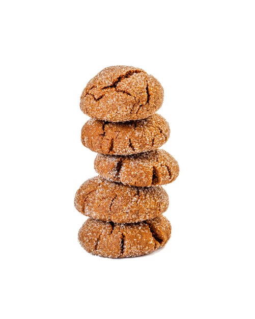 Photo warm homemade gingersnap cookies