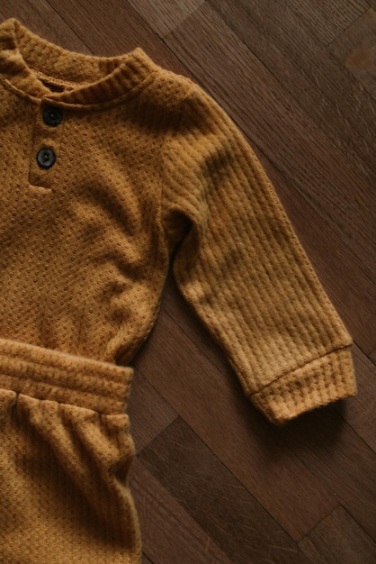 Warm knitted baby clothes