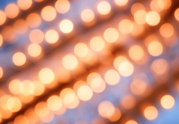 Foto sfondo bokeh di illuminazione arancione caldo