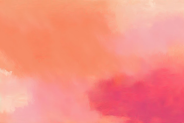 Warm painted hues in pink and orange over a pastel background