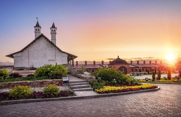 Warm rays of the setting sun in the Kazan Kremlin