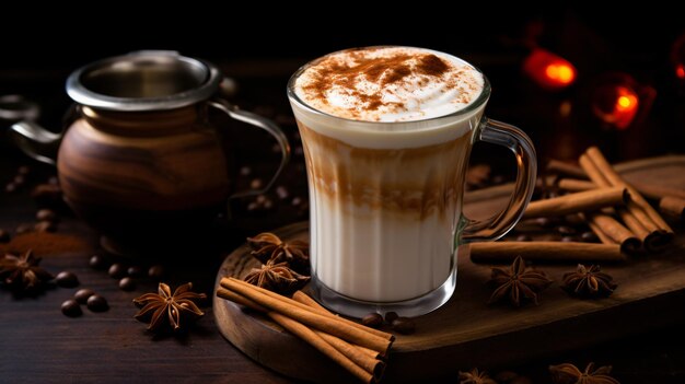 Warm sweet hot mocha coffee