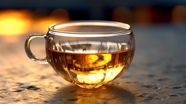 warm tea HD 8K wallpaper Stock Photographic Image