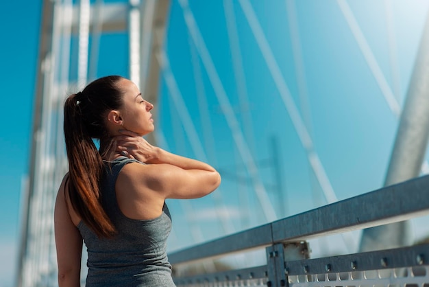 Warm up can prevent neck strain and injury