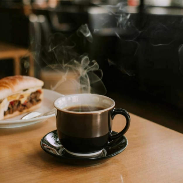 Foto warme cappuccino met perfect melkschuim in een kopje geïsoleerd op een witte achtergrond koffie