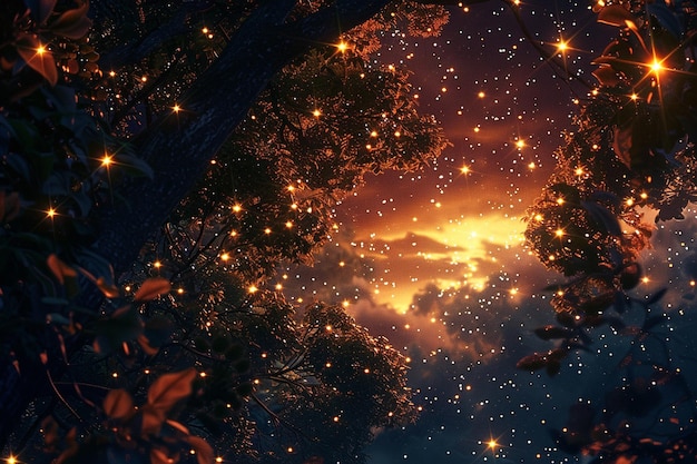 Warme omhelzingen onder een bladerdak van sterren