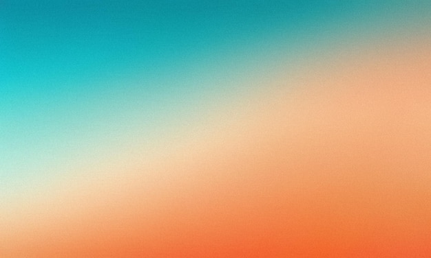 Warme oranje en koele turquoise achtergrond voor artistieke ontwerpen