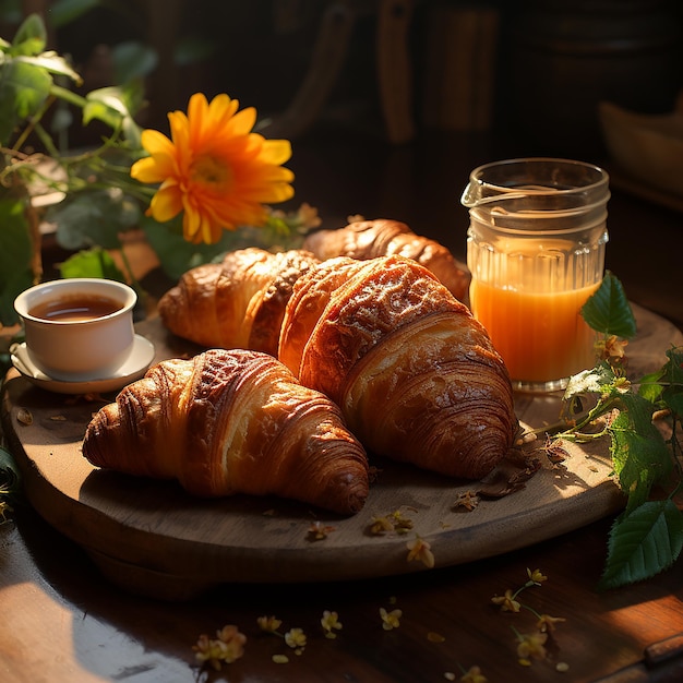 The Warmth of French Croissants