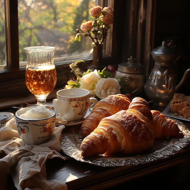 The Warmth of French Croissants