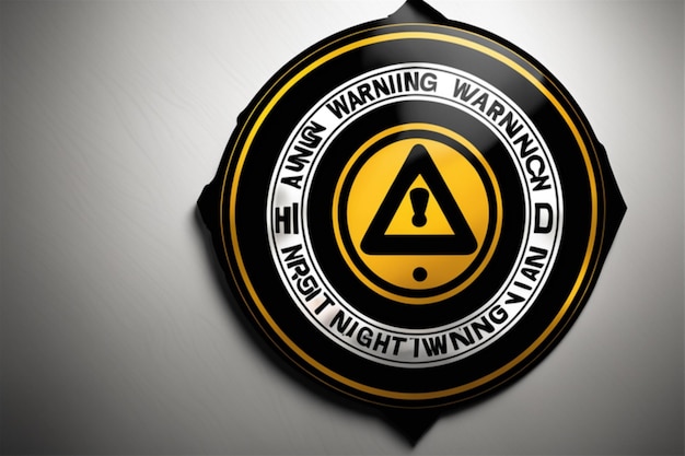 warning sign symbol sticker