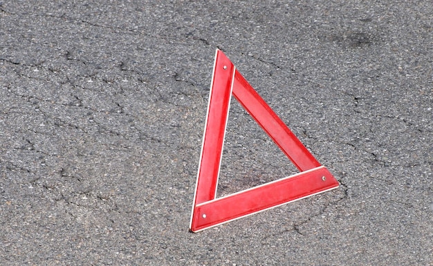 Warning triangle sign