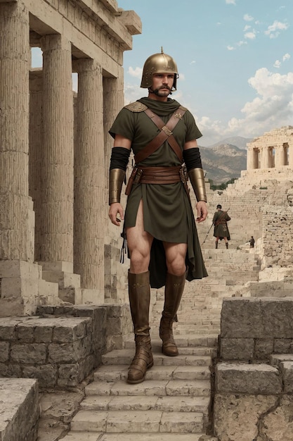 A warrior from ancient Greece