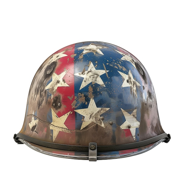 Warrior helm in de kleuren van de Amerikaanse vlag