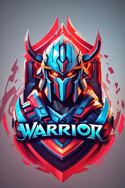 Warrior logo design E sport