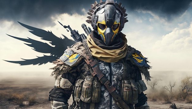 Warrior Ukraine Army Generated AI Weapon army